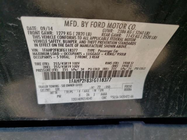 Photo 11 VIN: 1FAHP2F83FG118377 - FORD TAURUS 