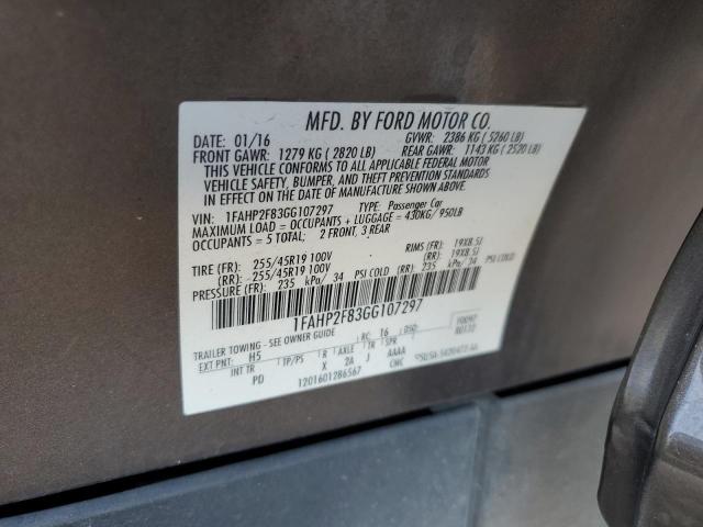 Photo 11 VIN: 1FAHP2F83GG107297 - FORD TAURUS 