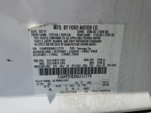 Photo 12 VIN: 1FAHP2F83HG117779 - FORD TAURUS 