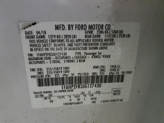 Photo 11 VIN: 1FAHP2F83JG127430 - FORD TAURUS 