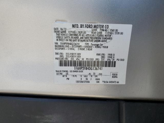 Photo 11 VIN: 1FAHP2F84DG136741 - FORD TAURUS LIM 