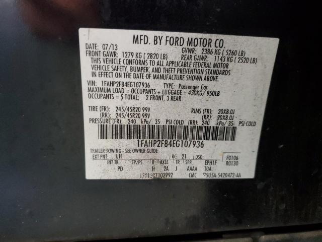 Photo 11 VIN: 1FAHP2F84EG107936 - FORD TAURUS LIM 