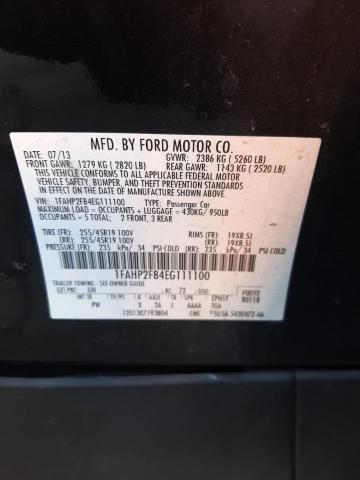 Photo 11 VIN: 1FAHP2F84EG111100 - FORD TAURUS LIM 