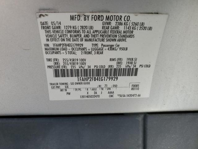 Photo 11 VIN: 1FAHP2F84EG179929 - FORD TAURUS LIM 