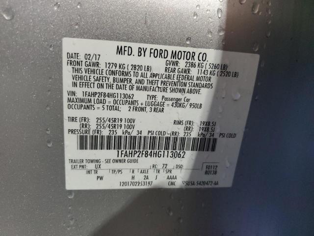 Photo 11 VIN: 1FAHP2F84HG113062 - FORD TAURUS LIM 