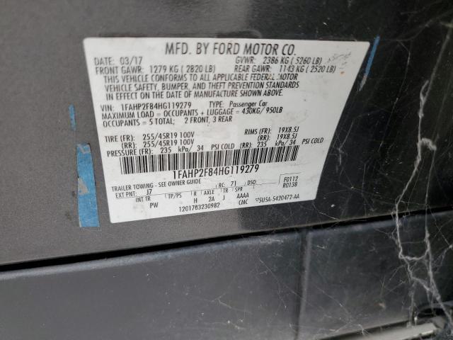 Photo 11 VIN: 1FAHP2F84HG119279 - FORD TAURUS LIM 