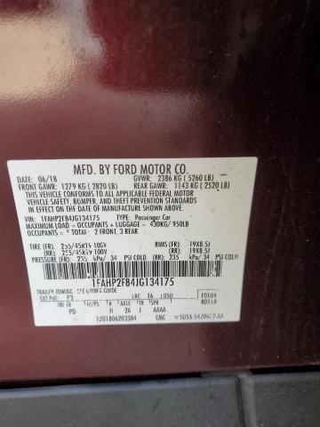 Photo 12 VIN: 1FAHP2F84JG134175 - FORD TAURUS LIM 