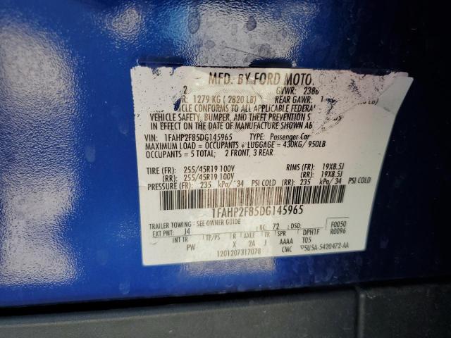 Photo 11 VIN: 1FAHP2F85DG145965 - FORD TAURUS LIM 