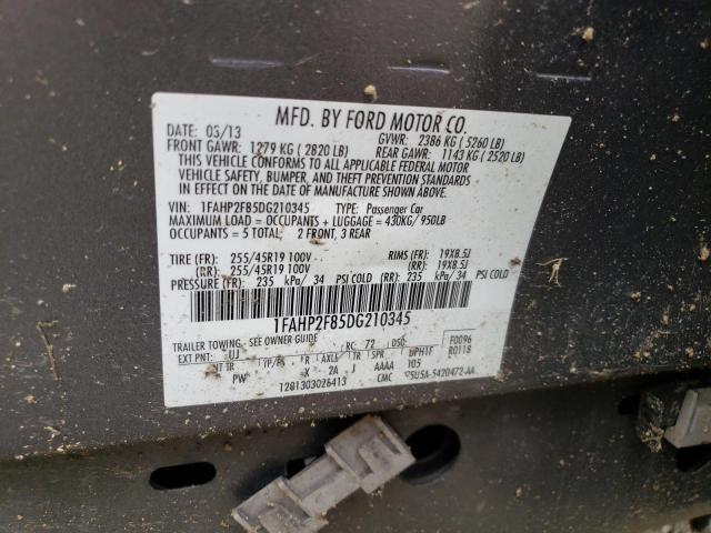 Photo 11 VIN: 1FAHP2F85DG210345 - FORD TAURUS LIM 