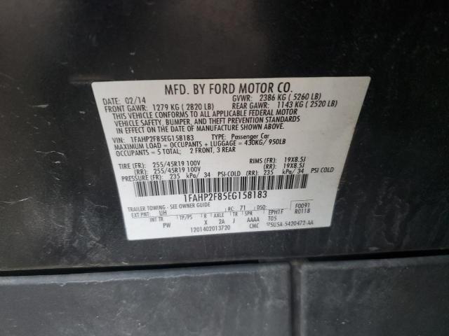 Photo 11 VIN: 1FAHP2F85EG158183 - FORD TAURUS 