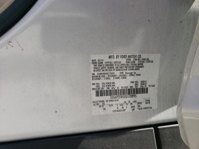 Photo 11 VIN: 1FAHP2F85EG170995 - FORD TAURUS 