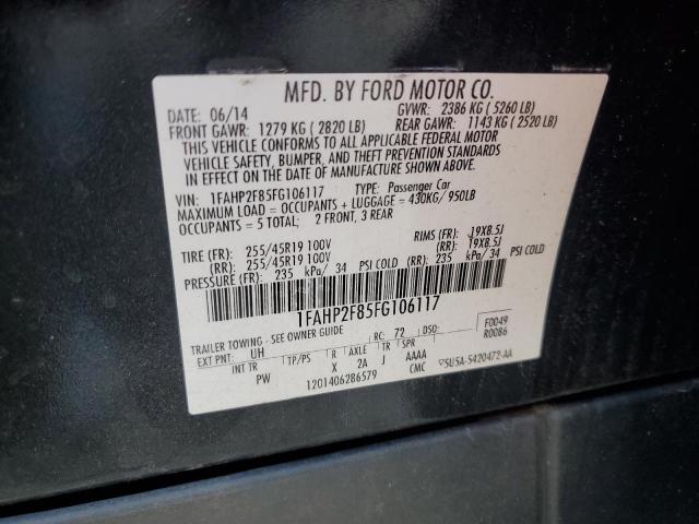 Photo 11 VIN: 1FAHP2F85FG106117 - FORD TAURUS LIM 