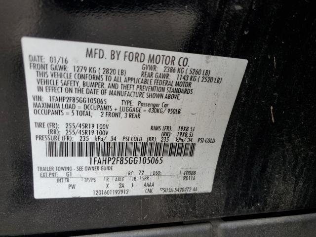 Photo 11 VIN: 1FAHP2F85GG105065 - FORD TAURUS LIM 