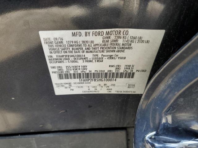 Photo 12 VIN: 1FAHP2F85HG100014 - FORD TAURUS 