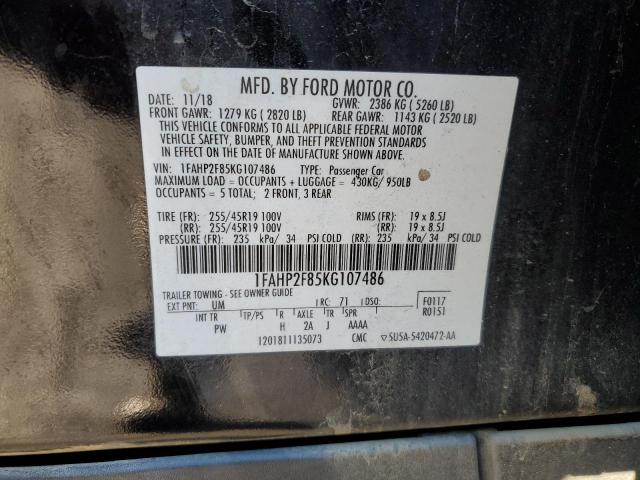 Photo 12 VIN: 1FAHP2F85KG107486 - FORD TAURUS 