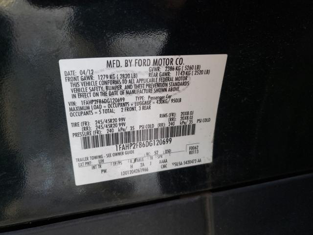 Photo 9 VIN: 1FAHP2F86DG120699 - FORD TAURUS LIM 