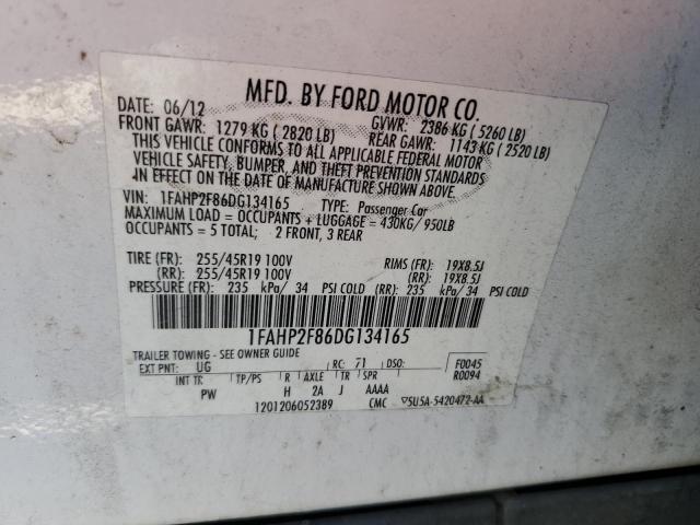 Photo 11 VIN: 1FAHP2F86DG134165 - FORD TAURUS LIM 