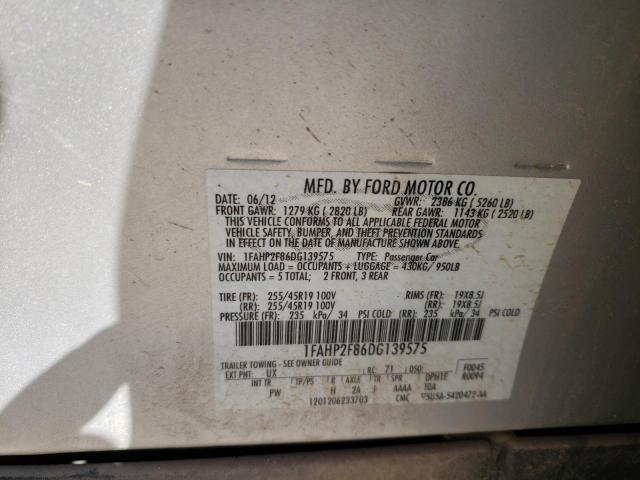 Photo 9 VIN: 1FAHP2F86DG139575 - FORD TAURUS LIM 