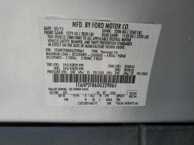 Photo 11 VIN: 1FAHP2F86DG229065 - FORD TAURUS 