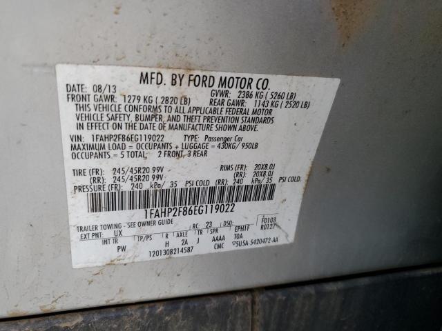 Photo 11 VIN: 1FAHP2F86EG119022 - FORD TAURUS LIM 