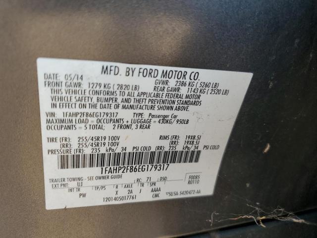 Photo 11 VIN: 1FAHP2F86EG179317 - FORD TAURUS LIM 