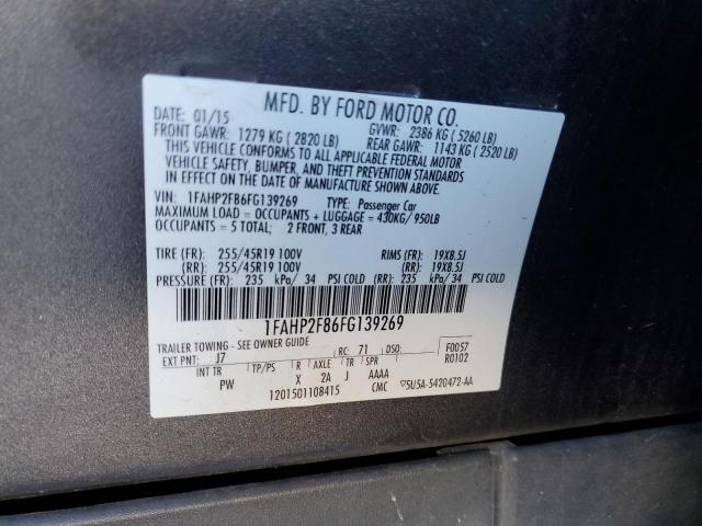 Photo 11 VIN: 1FAHP2F86FG139269 - FORD TAURUS 