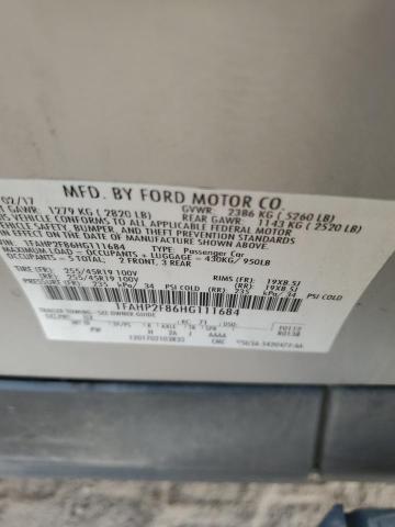 Photo 11 VIN: 1FAHP2F86HG111684 - FORD TAURUS LIM 