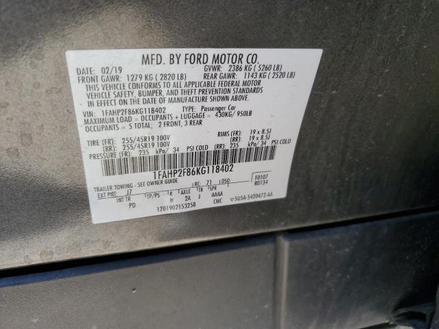 Photo 11 VIN: 1FAHP2F86KG118402 - FORD TAURUS 