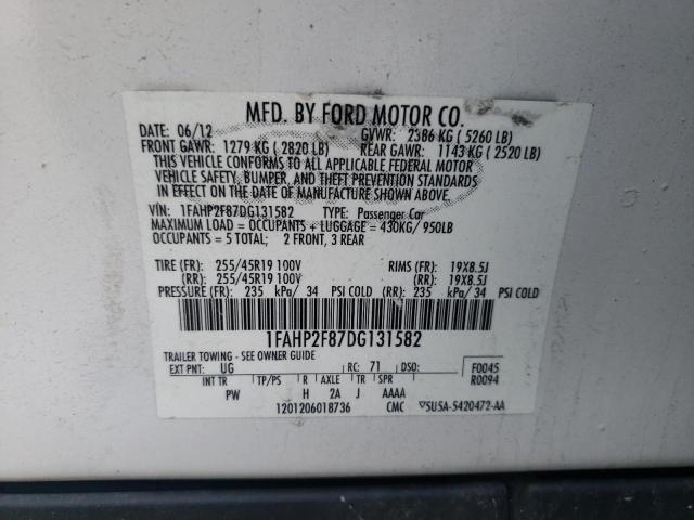 Photo 12 VIN: 1FAHP2F87DG131582 - FORD TAURUS LIM 