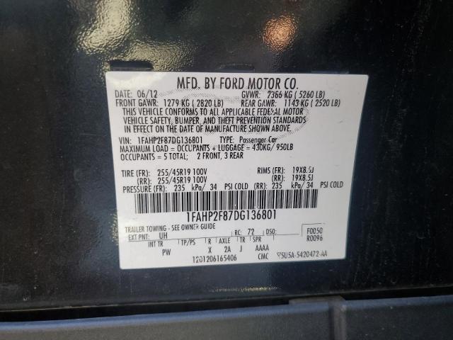 Photo 11 VIN: 1FAHP2F87DG136801 - FORD TAURUS LIM 