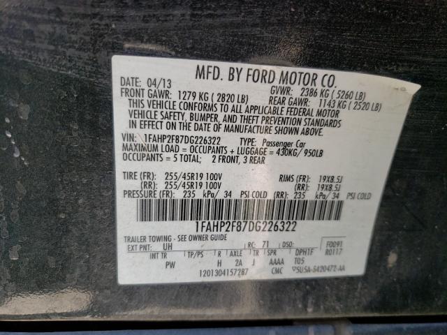 Photo 9 VIN: 1FAHP2F87DG226322 - FORD TAURUS 