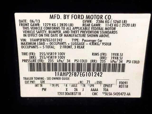 Photo 9 VIN: 1FAHP2F87EG101242 - FORD TAURUS LIM 