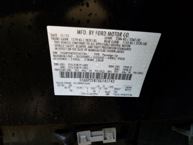 Photo 9 VIN: 1FAHP2F87EG141742 - FORD TAURUS LIM 