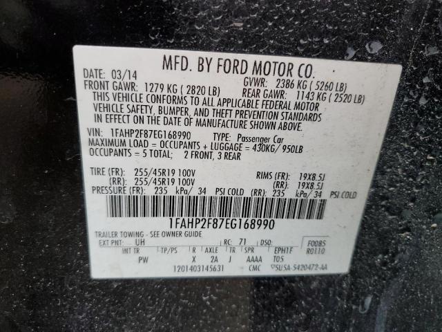 Photo 11 VIN: 1FAHP2F87EG168990 - FORD TAURUS LIM 