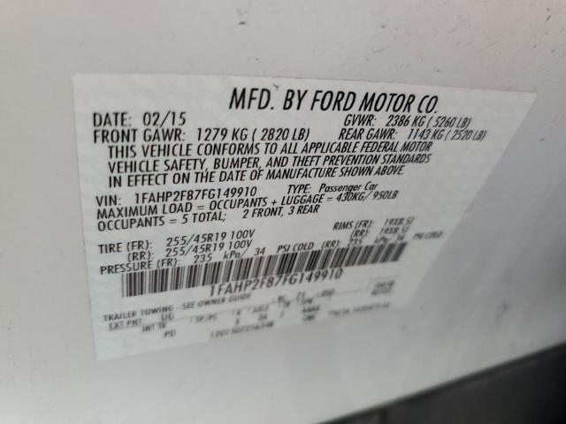 Photo 9 VIN: 1FAHP2F87FG149910 - FORD TAURUS LIM 