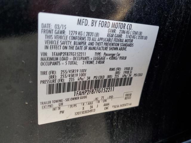 Photo 12 VIN: 1FAHP2F87FG152211 - FORD TAURUS 