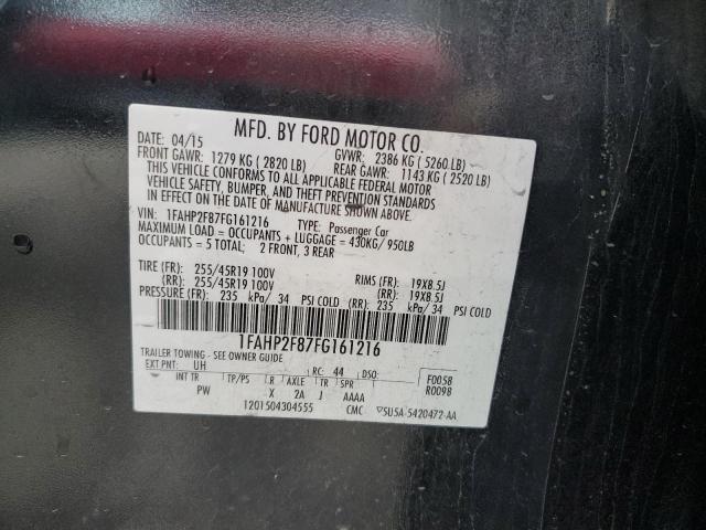 Photo 11 VIN: 1FAHP2F87FG161216 - FORD TAURUS LIM 