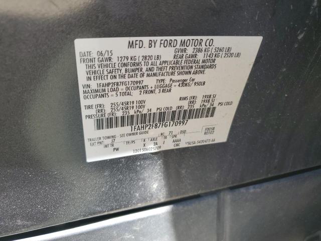 Photo 11 VIN: 1FAHP2F87FG170997 - FORD TAURUS LIM 