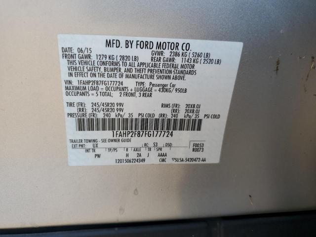 Photo 11 VIN: 1FAHP2F87FG177724 - FORD TAURUS LIM 