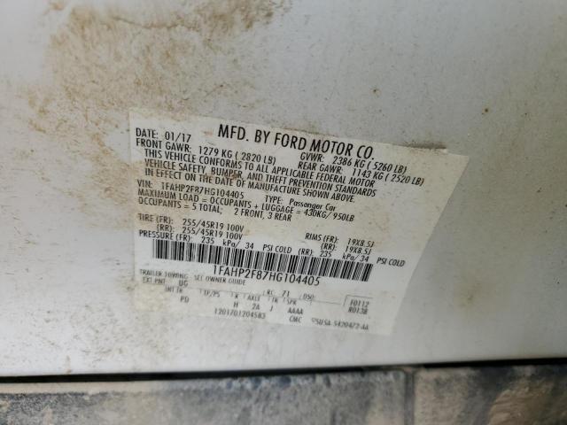 Photo 11 VIN: 1FAHP2F87HG104405 - FORD TAURUS LIM 