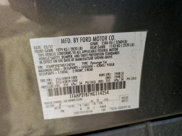 Photo 11 VIN: 1FAHP2F87HG114254 - FORD TAURUS LIM 