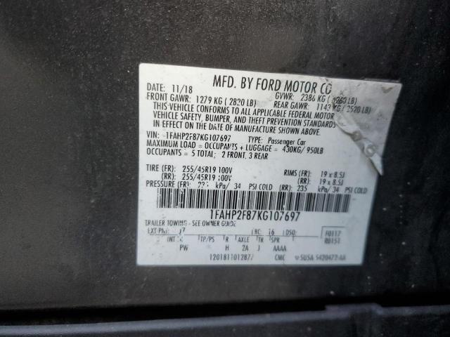 Photo 11 VIN: 1FAHP2F87KG107697 - FORD TAURUS 