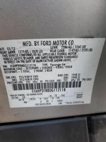 Photo 11 VIN: 1FAHP2F88DG112118 - FORD TAURUS LIM 