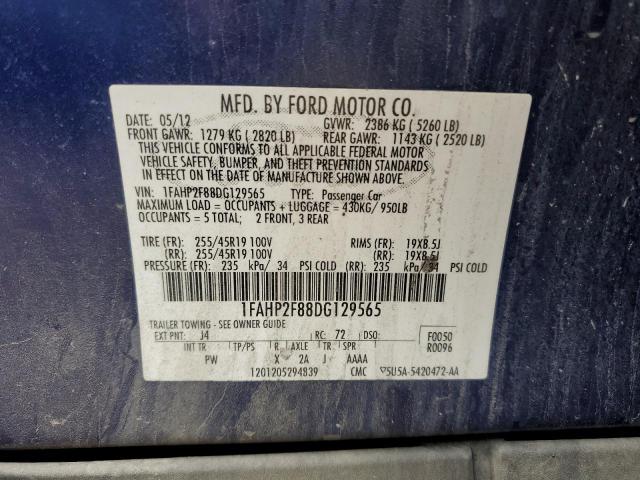 Photo 11 VIN: 1FAHP2F88DG129565 - FORD TAURUS LIM 