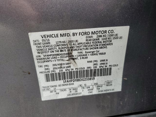 Photo 11 VIN: 1FAHP2F88DG233859 - FORD TAURUS LIM 