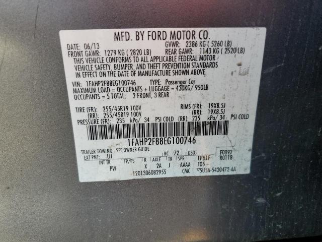 Photo 11 VIN: 1FAHP2F88EG100746 - FORD TAURUS LIM 