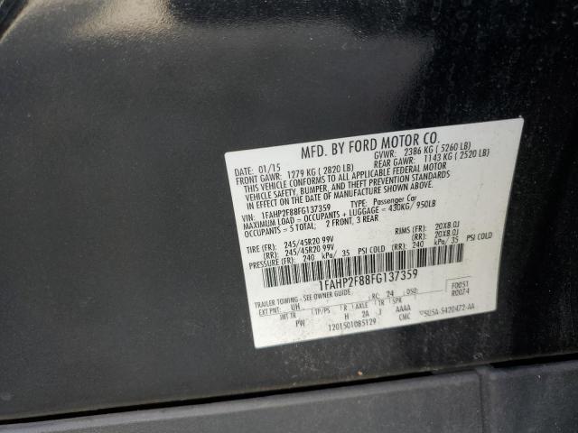 Photo 12 VIN: 1FAHP2F88FG137359 - FORD TAURUS LIM 