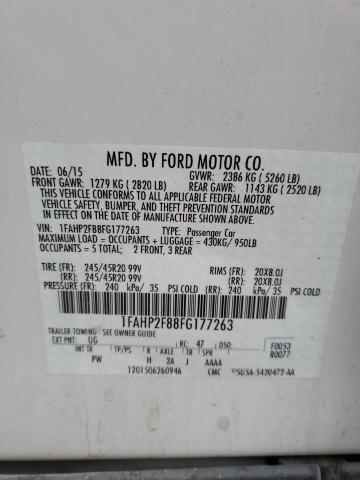 Photo 11 VIN: 1FAHP2F88FG177263 - FORD TAURUS LIM 