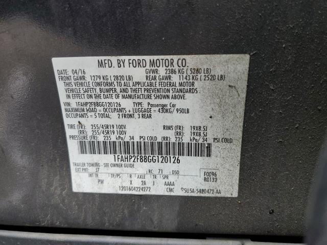 Photo 9 VIN: 1FAHP2F88GG120126 - FORD TAURUS LIM 