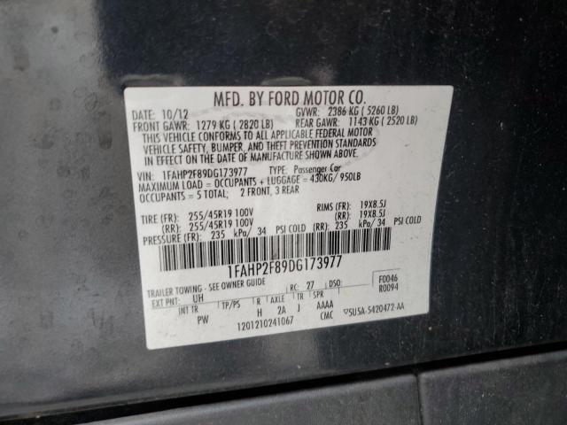 Photo 11 VIN: 1FAHP2F89DG173977 - FORD TAURUS 